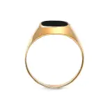 złoty sygnet z onyksem